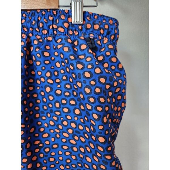 Lands End‎ mens M swim trunks blue orange circles lined drawstring - Picture 5 of 5